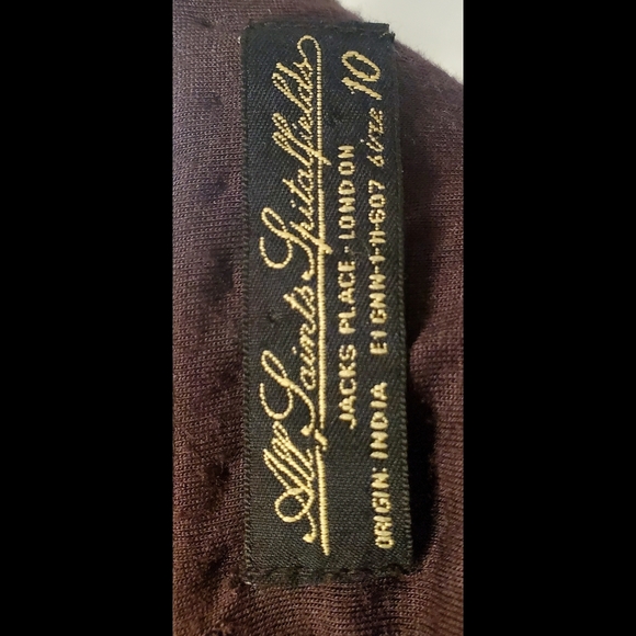 ALL SAINTS BEADED BLACK DRESS Size - 10 - Picture 7 of 7